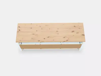 HEMNES TV bench 1 Low-poly 3D model