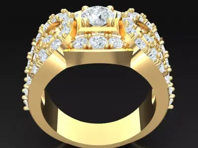Luxury Men Rings Designs 6MR048 3D print model