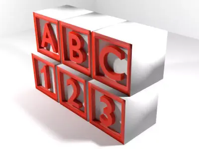 Toys - Learning Box 3D model