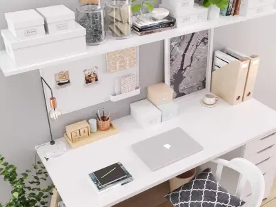 IKEA Office Workplace 3D model
