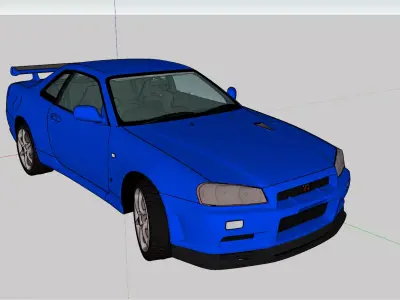 Nissan Skyline GTR R34 3D model