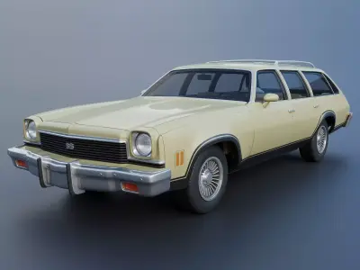 Chevrolet Chevelle Wagon 1973 3D print model