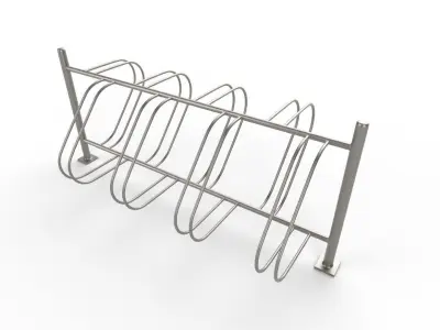 Bike Rack M07 Low-poly 3D model