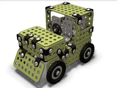 The Iron jeep Free 3D model
