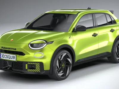 Fiat 600e Abarth 2025 3D model
