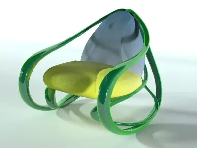 Rocking armchair Move ukrainian 3D model