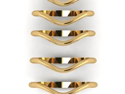 Gold Ring Jewelry  Ring stl 3dm 3dprintmodel 3D print model