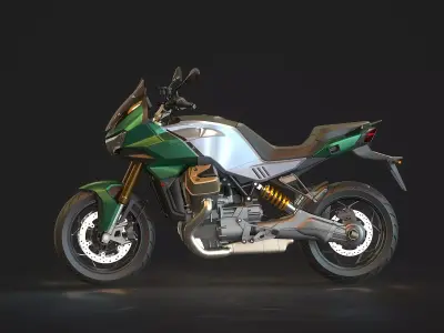 Base model Moto Guzzi V100 2023 3D model