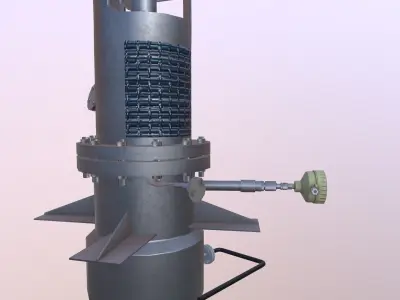 Hopper Loader Low-poly 3D model