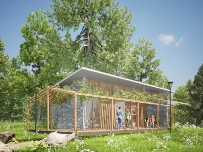 047Modernhouse1f76m2 3D model