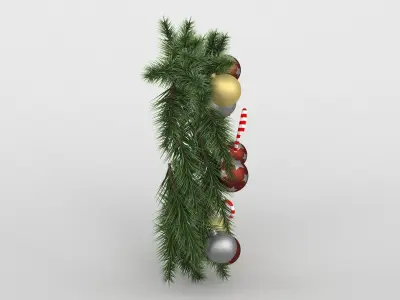 Wreath christmas 3D model