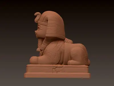 Cute Egyptian sphinx 3D print model