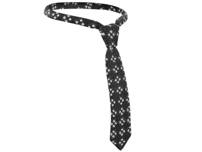 Suit Tie  Low-poly 3D model