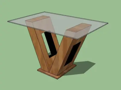 Dining table Free 3D model buy