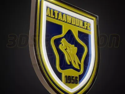Al Taawoun logo - Cinematic - 3D print 3D model