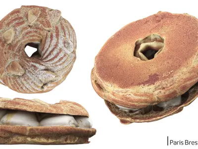 Pastry Set 03 3D model