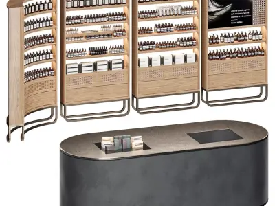 Cosmetic store 3 3D model
