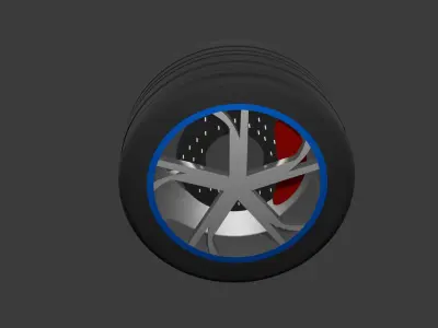  Car Wheel 3D model