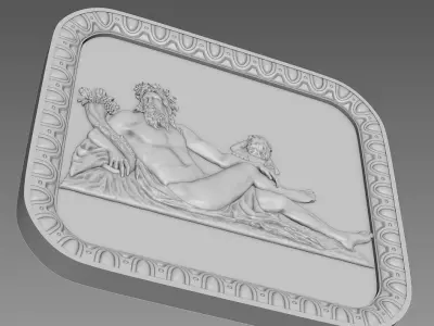 Bas-Relief 3D Model for CNC 3D model purchase