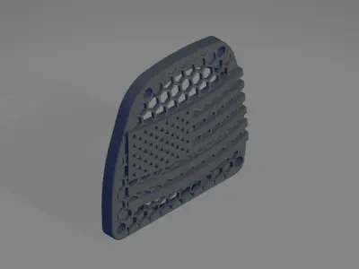 Speaker enclosure for Harley Davidson front lowers - American 3D print model