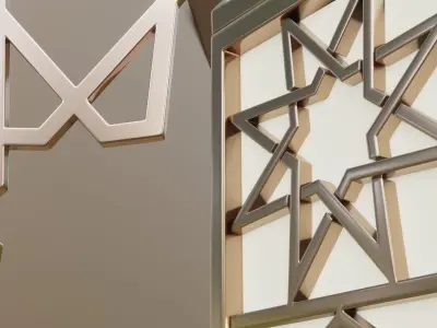 Islamic Pattern Wall Lamp  3D model