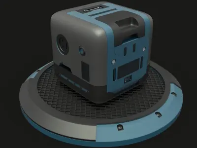 SCI FI BOX Free 3D model purchase