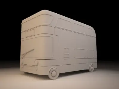 Stylized Bus 3D model