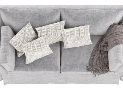 Aubourn double luxury sofa 3D model