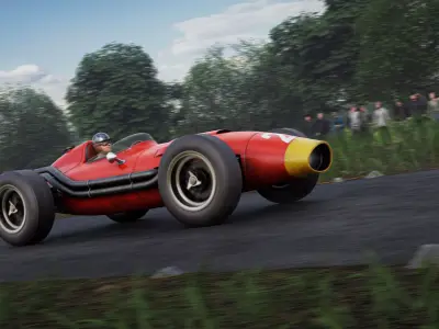 Generic F1 Vintage Car 3D model