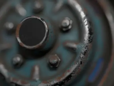 Awesome Rim and Tire 13 Low-poly 3D model