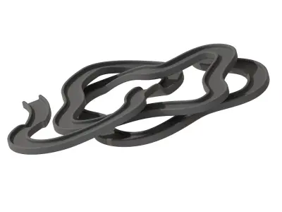 Premium Curvy Roadway 3D print model