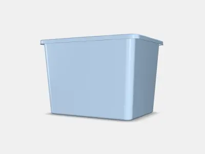RYKTA Storage box with lid Low-poly 3D model