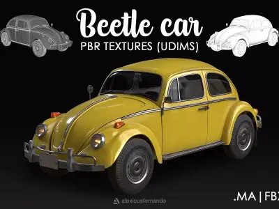 Beetle Car - 3D Model 3D model