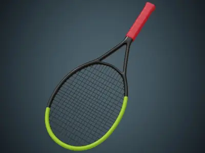 Tennis Racquet 1 Basic 3D model