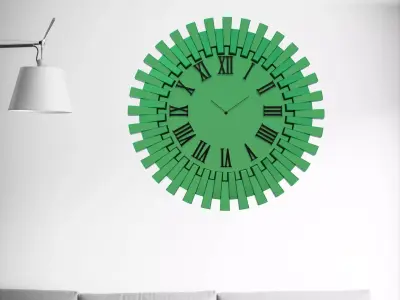 20 cm wall clock 3D print model