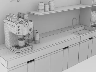 CAFE 1 Free 3D model