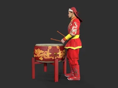 man Character Low-poly 3D model