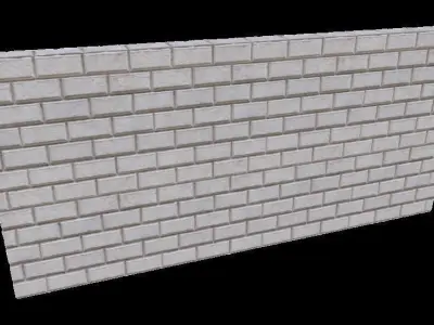 Vray - stone wall facade material 3D model