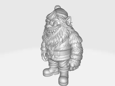 Christmas Monster Elf Festive Fantasy Creature Toy 3D print model