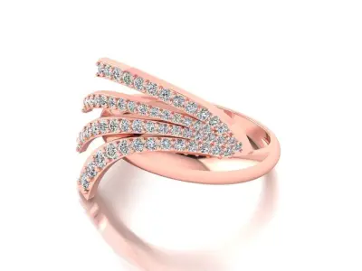 Diamond Jewelry Ring 3D print model