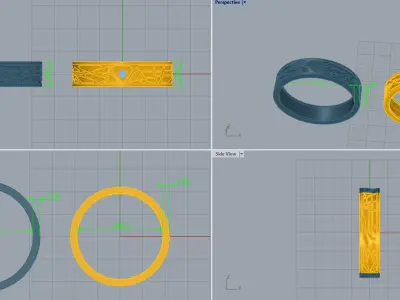 Wedding Rings 69016 3D print model