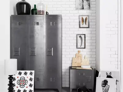 Realistic loft decor model 3D model