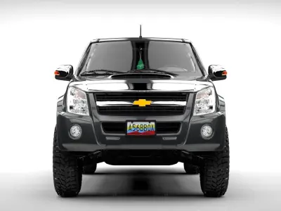 CHEVROLET  D-MAX 4X4  Low-poly 3D model