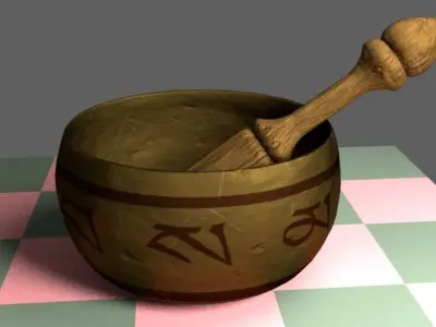 Singing Bowl 3D model