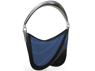 Casey Cadwallader Mugler Bag Jeans Low-poly 3D model