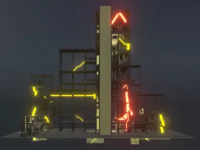 Sci-fi factory 25i23 3D model