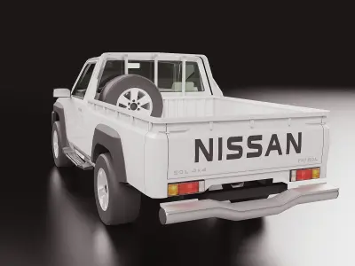 2016 Nissan Patrol Pickup Low-poly 3D model