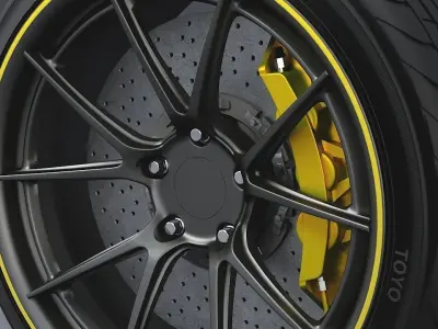 disc brake - wheel 3D model