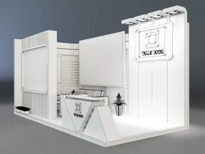 Booth Exhibition Stand a258a 3D model