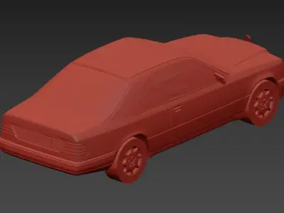 Mercedes-Benz w124 Coupe 3D print model
